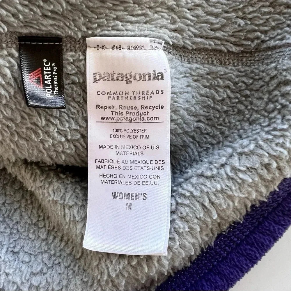 Patagonia Re-Tool Fleece Snap-T Pullover Sweater Size Medium - Picture 7 of 12